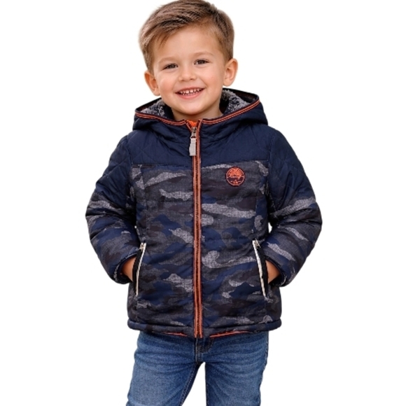 Gerry Weber Other - Gerry Boys Camo Puffer Jacket with Fuzzy Lining – Size 3T Spring Fall